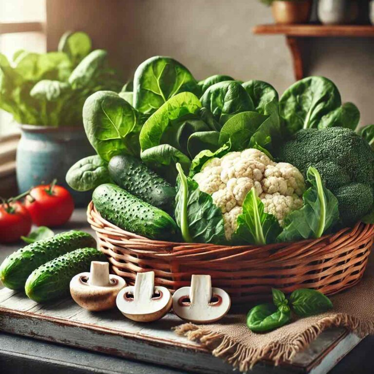 Legumes e Verduras com Pouco Carboidrato