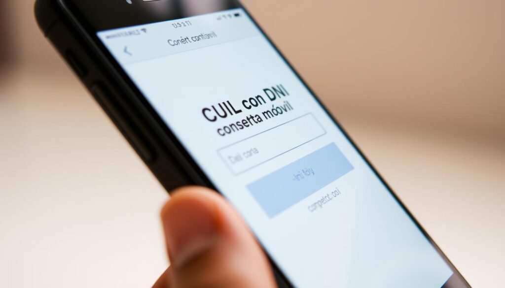 CUIL con DNI consulta móvil